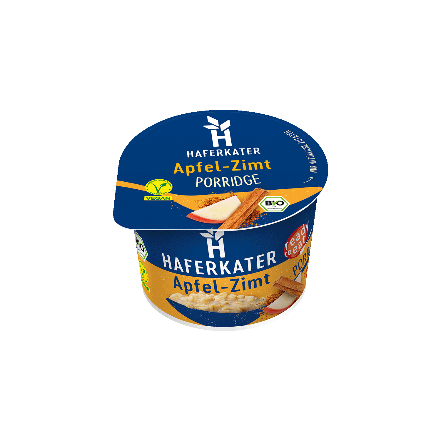 Porridge Ready-To-Eat Apple Cinnamon, Organic, 180g