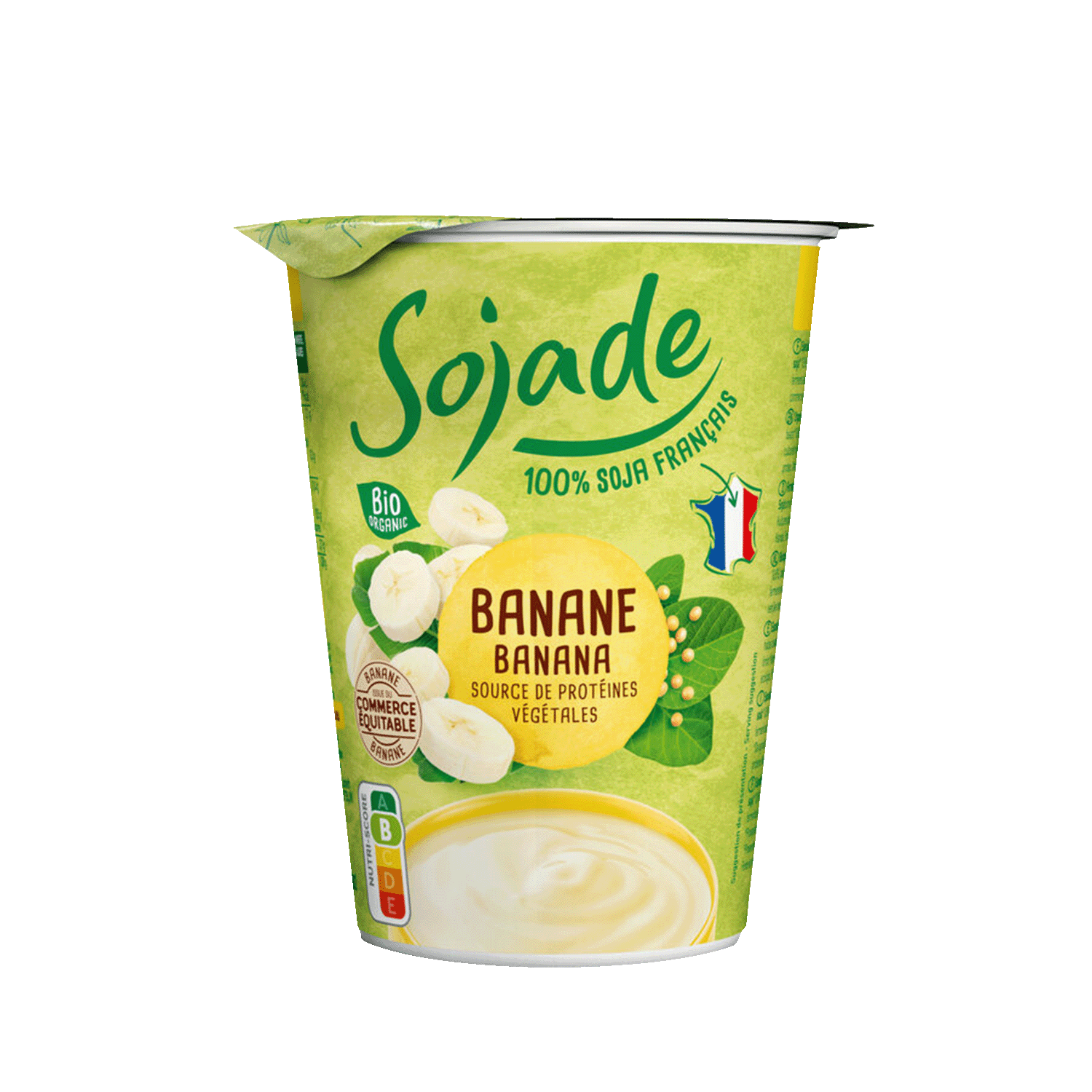 soya alternative to yoghurt banana, Organic, 400g