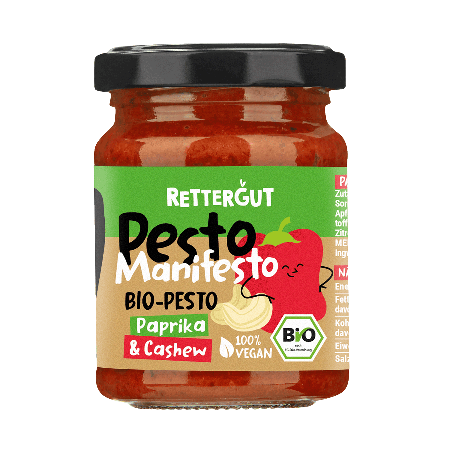 Pesto Paprika Cashew, BIO, 120g