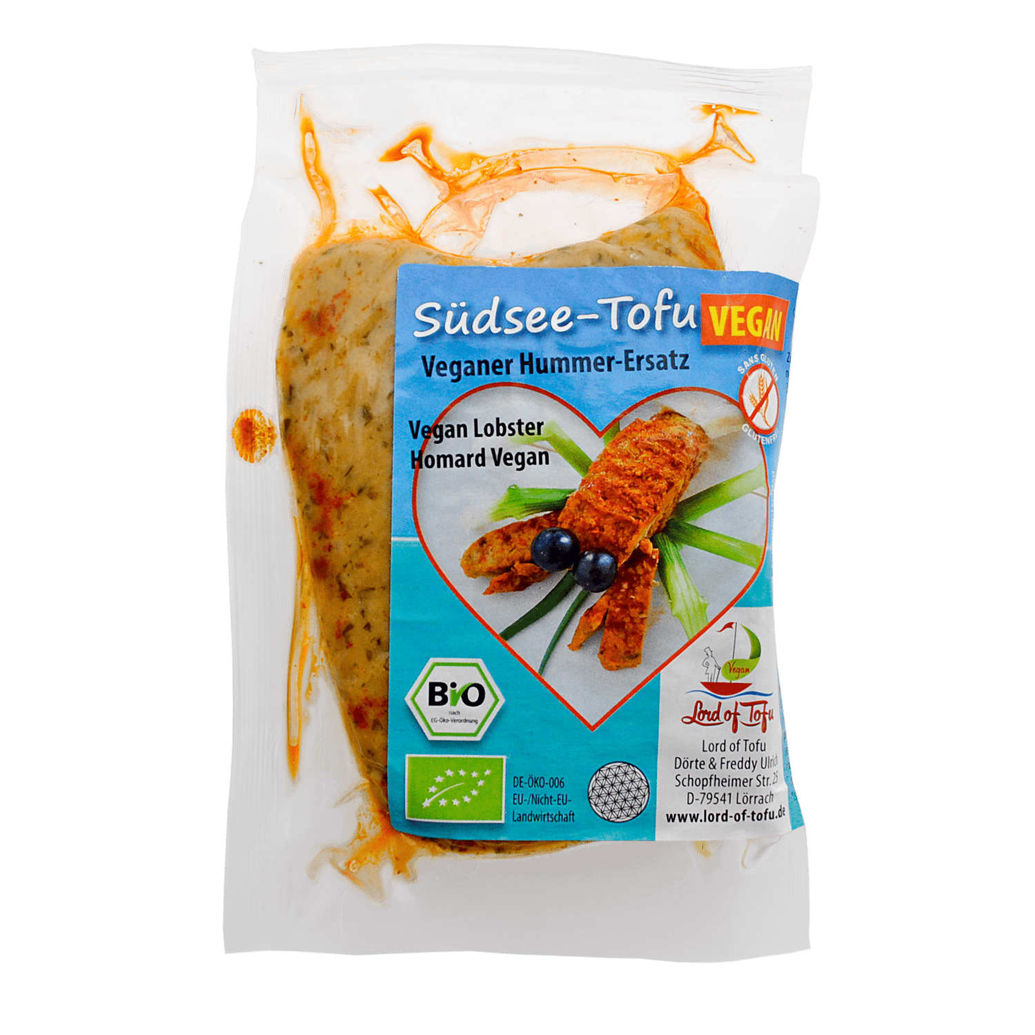 South Sea Tofu Vegan Lobster Substitute, Organic, 180g