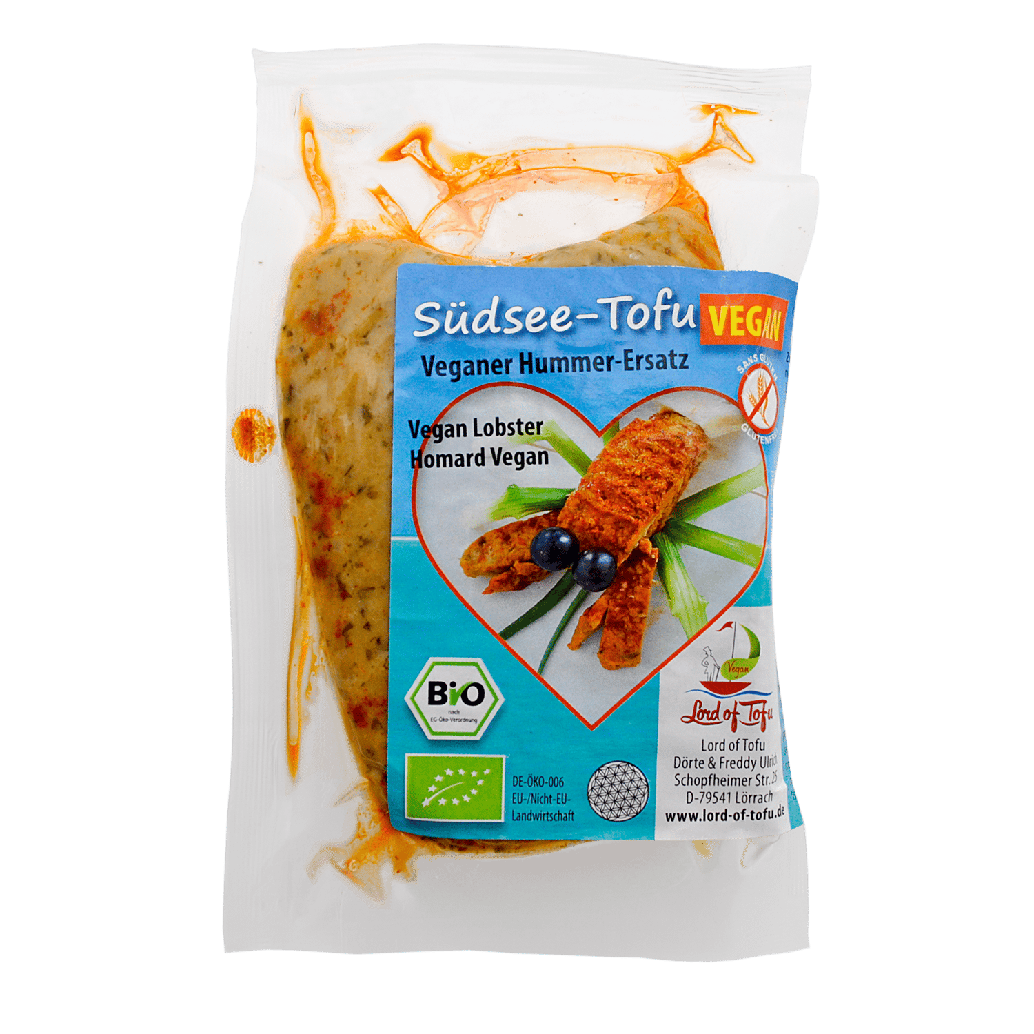 Südsee-Tofu Veganer Hummer-Ersatz, BIO, 180g