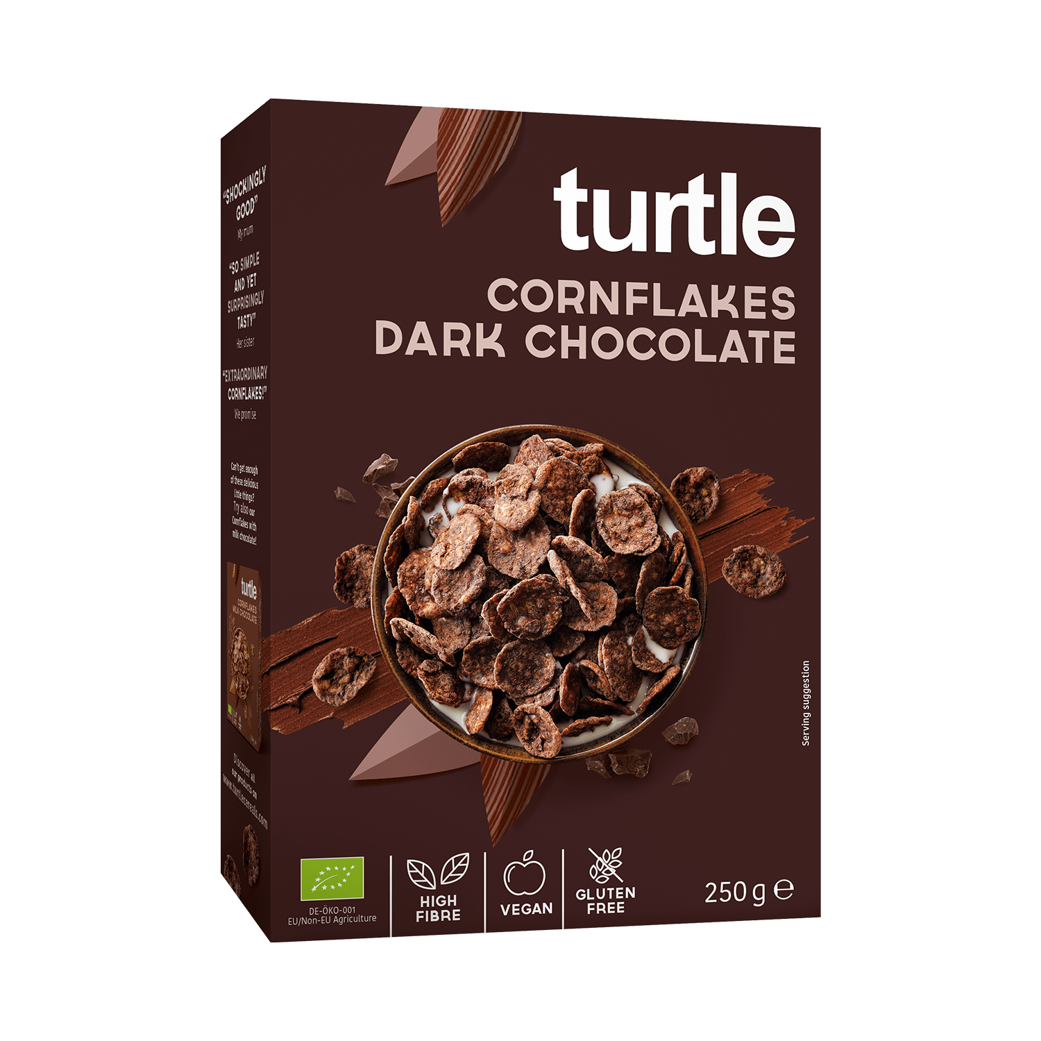 Dark Chocolate Cornflakes Gluten Free, Organic, 250g