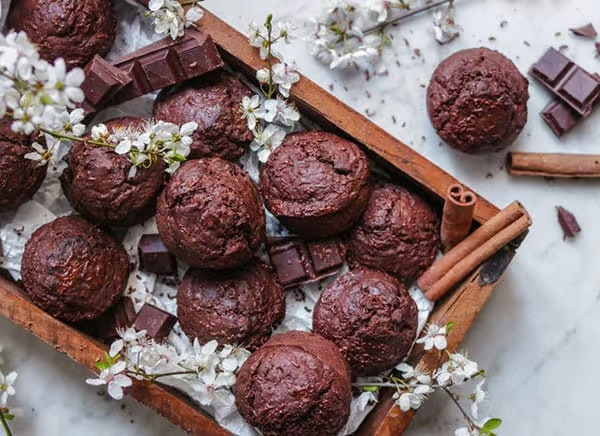 Easy Vegan Chocolate Muffins