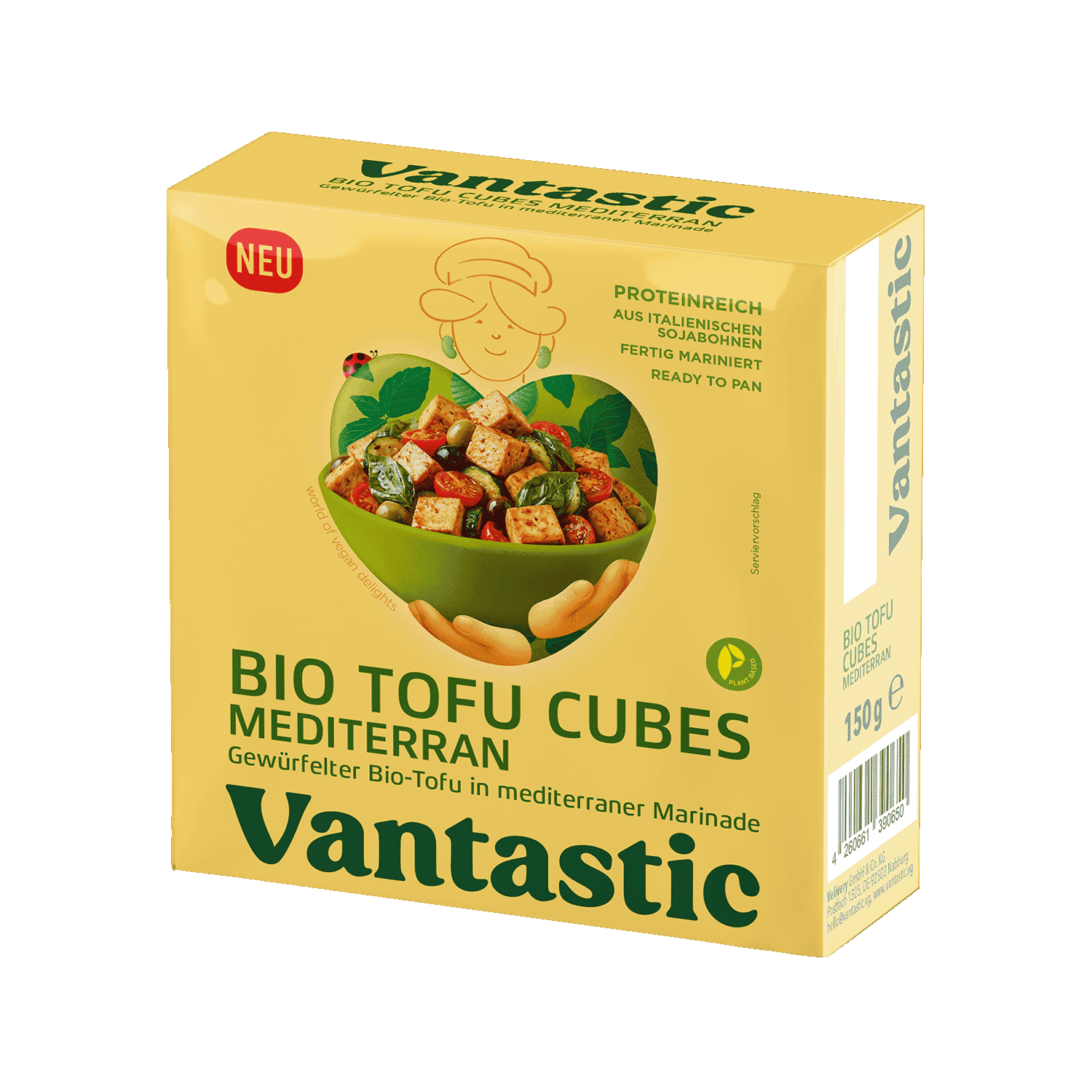 Tofu Cubes Mediterran