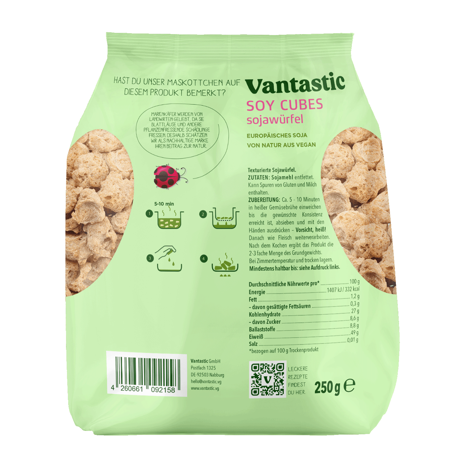 Soy Cubes, Sojawürfel, 250g