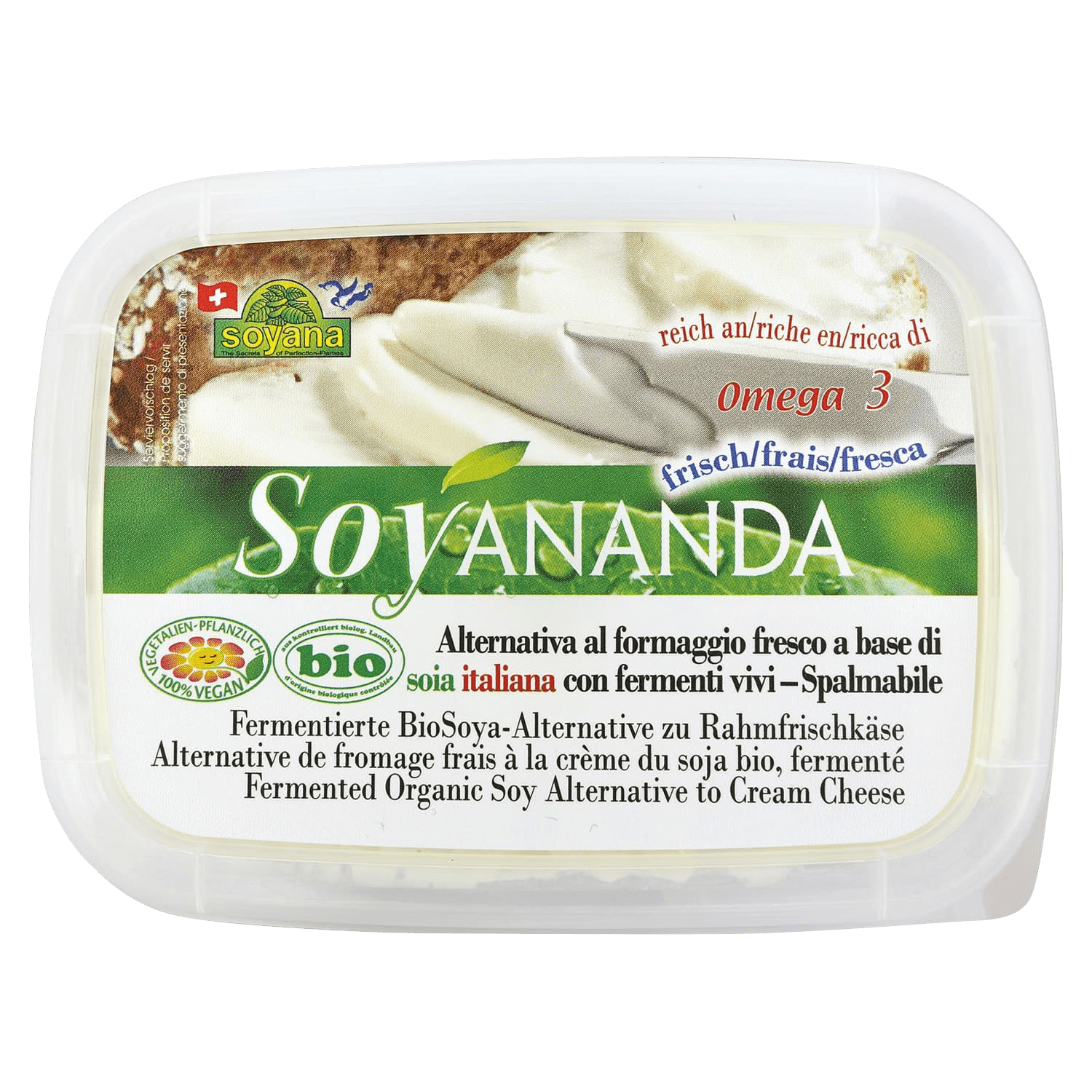 Soyananda Vegan Alternative To Cream Fresh Cheese, Organic, 140g