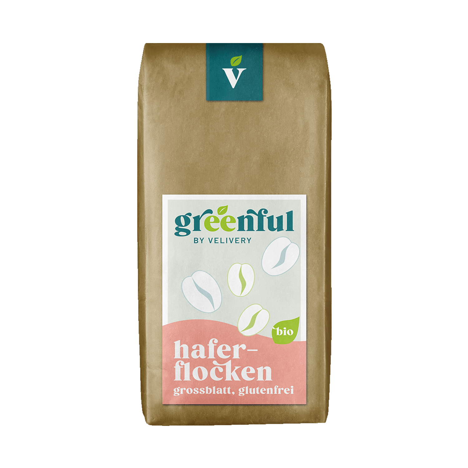 oat flakes large leaf gluten-free, Organic, 500g