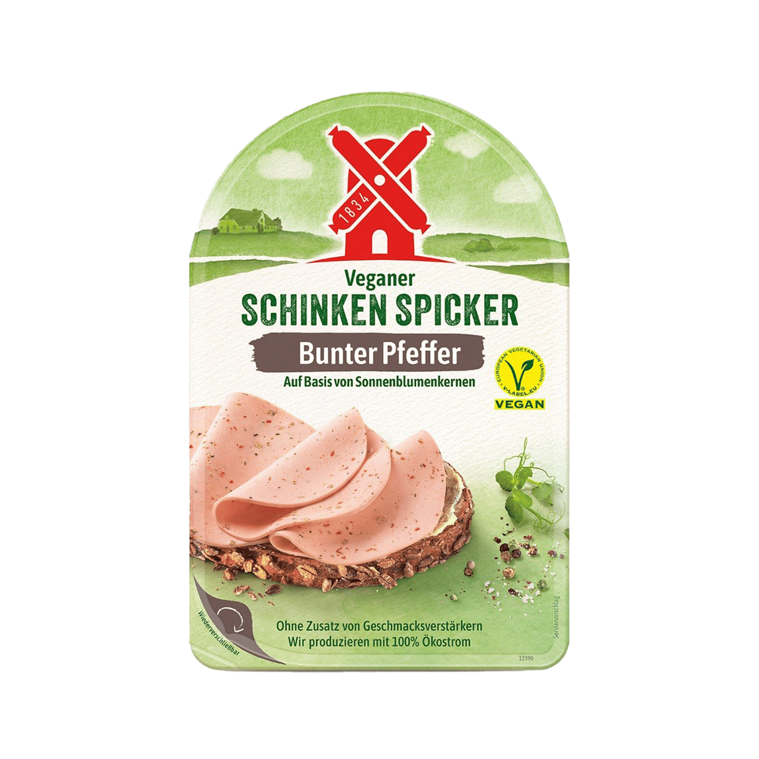 Veganer Schinken Spicker Bunter Pfeffer, 80g