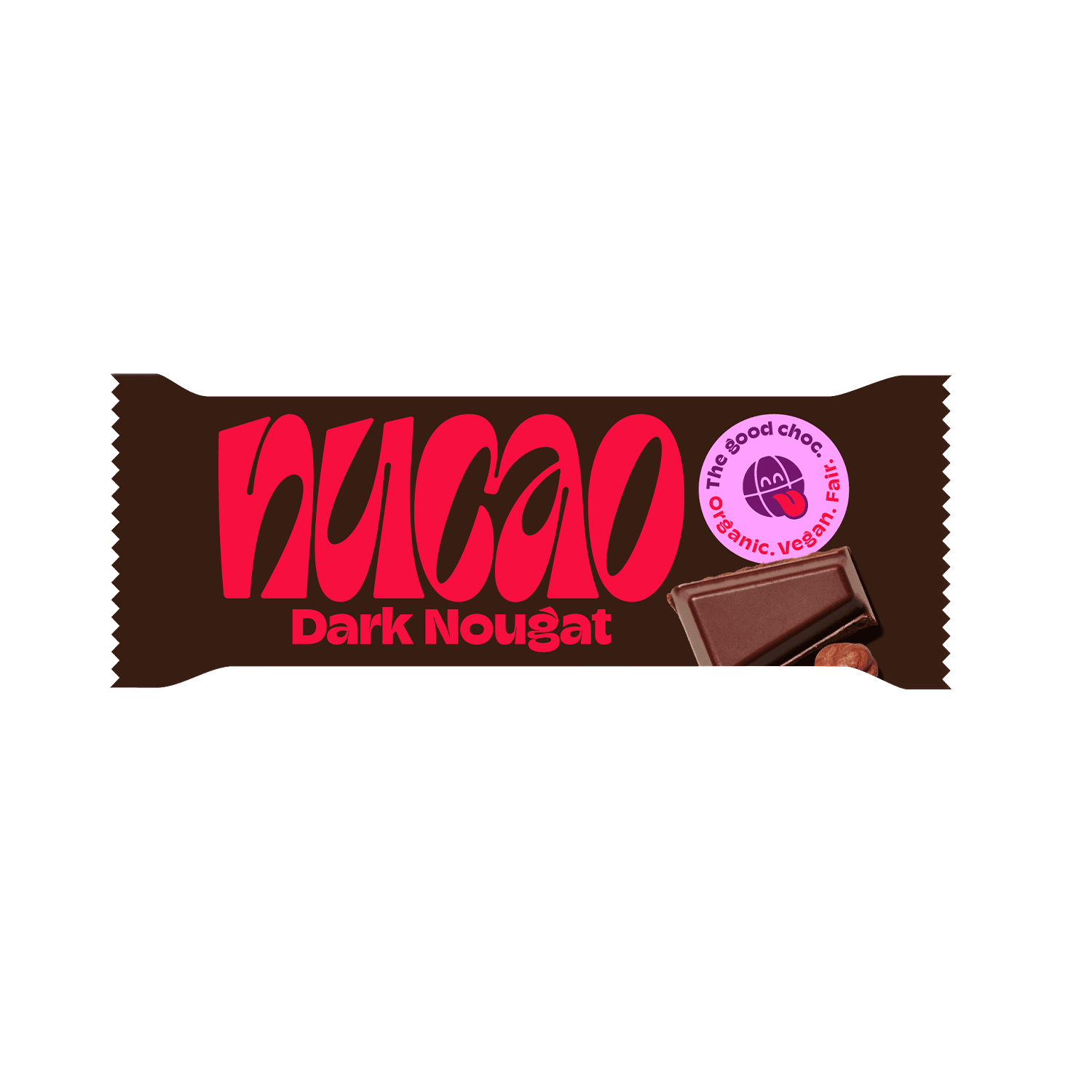 Chocolate Bar Dark Nougat, Organic, 33g