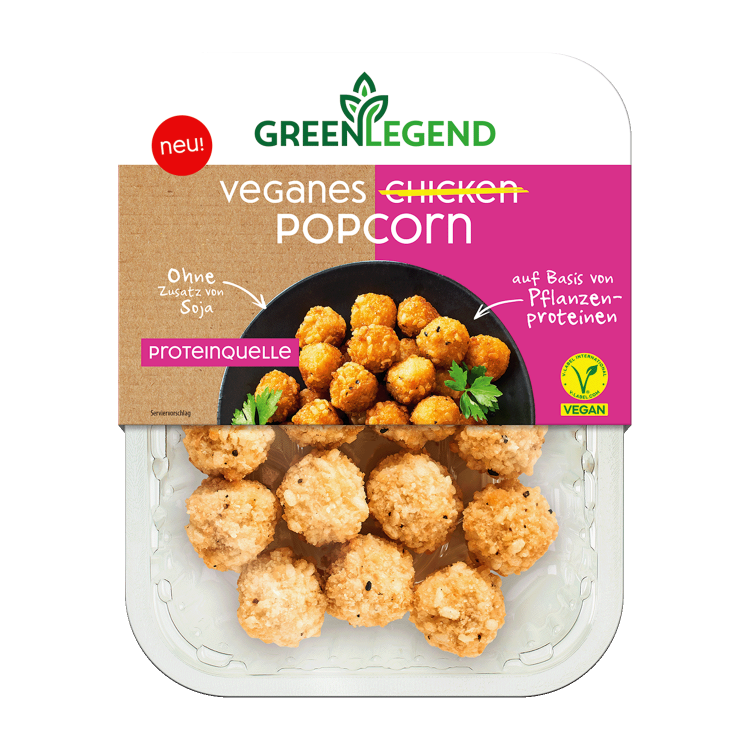 Veganes Chicken Popcorn, 150g