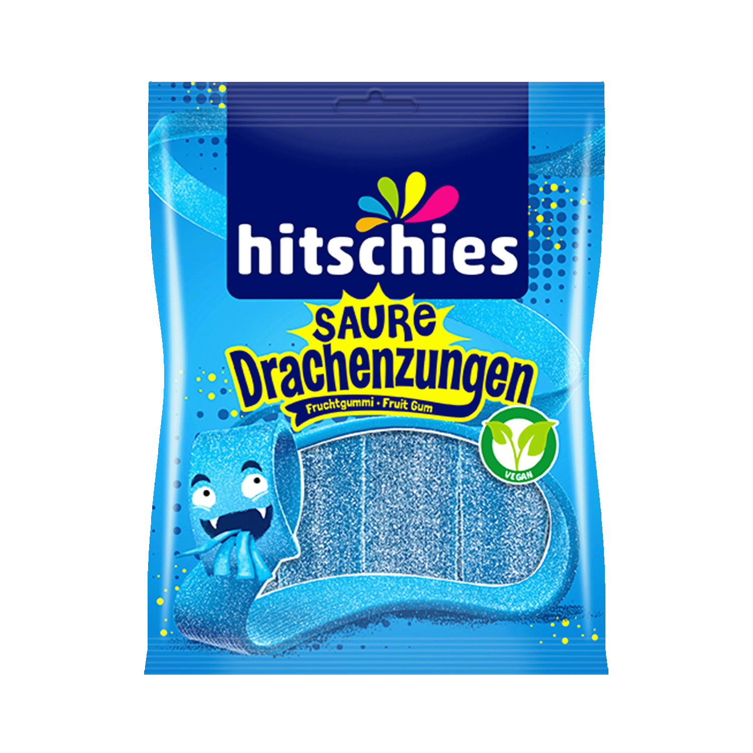 Fruit gum "Saure Drachenzungen" blue, 125g