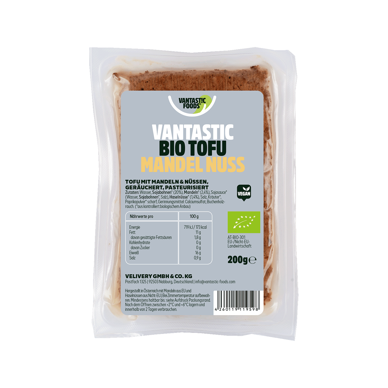 Tofu Almonds & Nuts, Organic, 200g