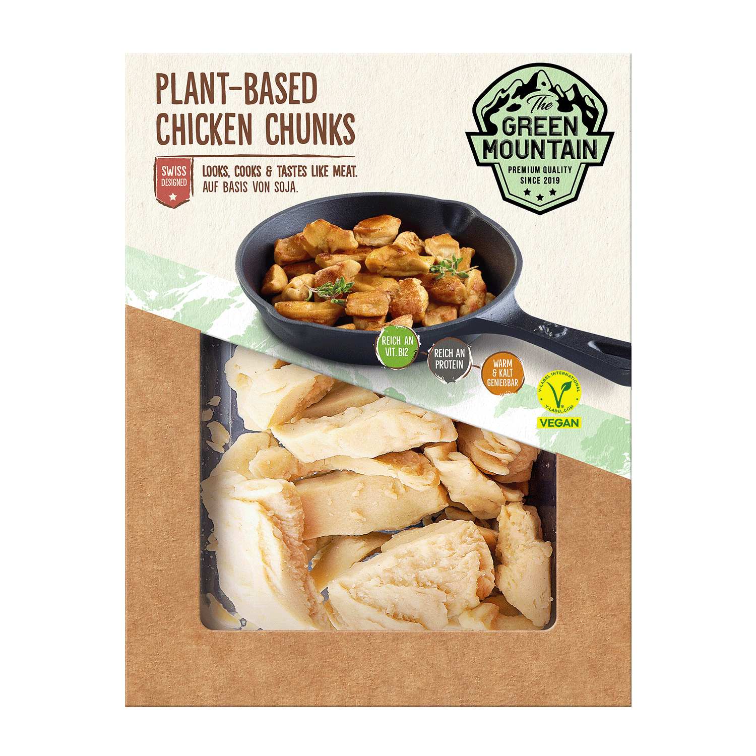 Vegan Plant-Based Chicken Chunks, 180g