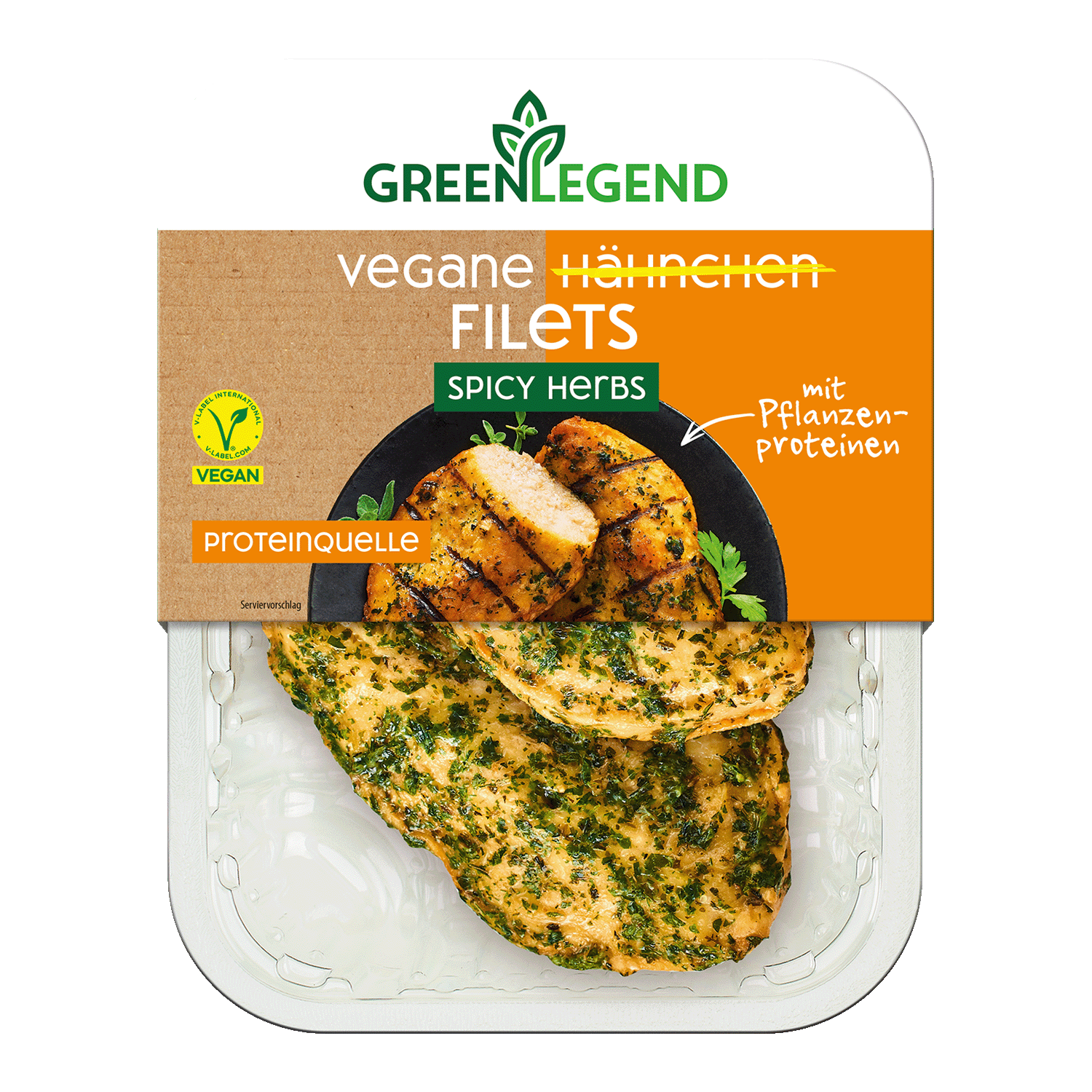 Vegan Chicken Fillets with Spicy Herbs