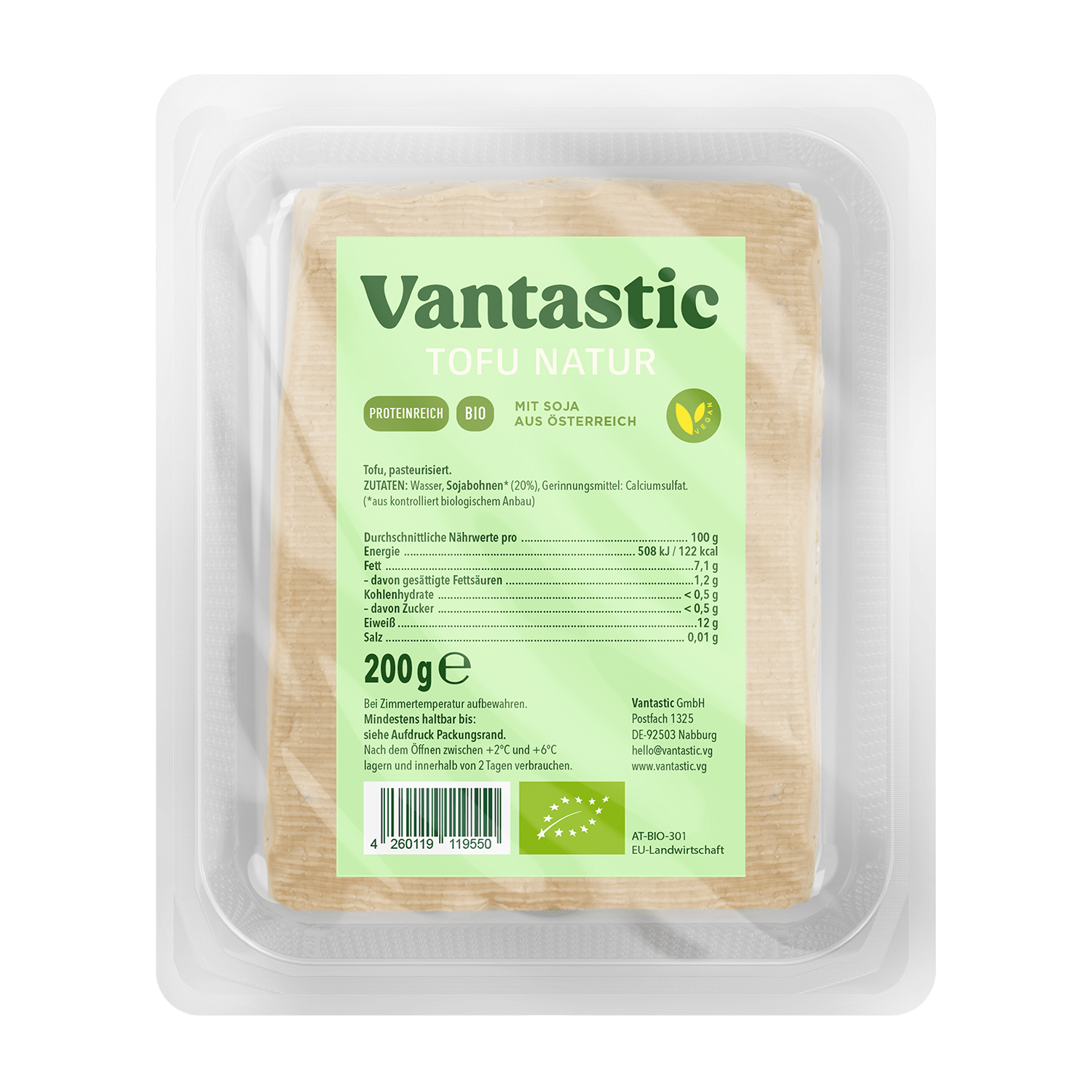 Vantastic foods Bio Tofu Natur | Single Unit | A004257
