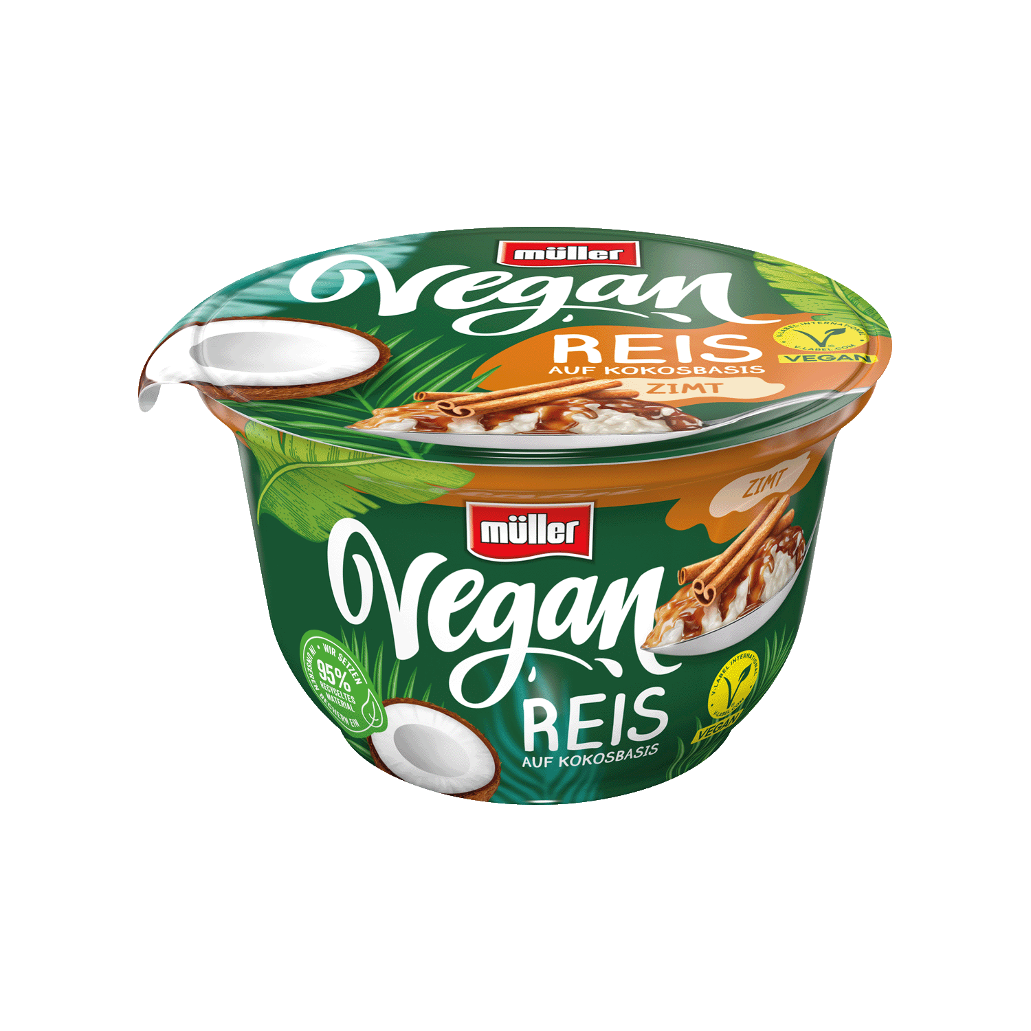 VEGAN REIS auf Kokosbasis Zimt, 180g