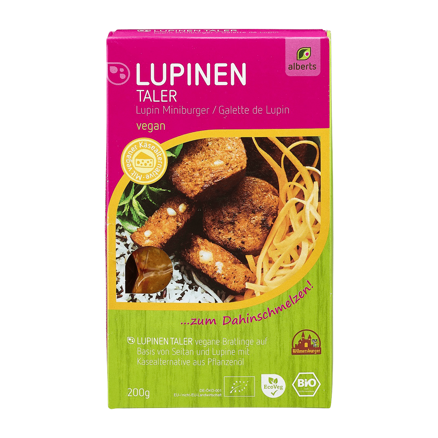 Lupin Mini Burger, Organic, 200g