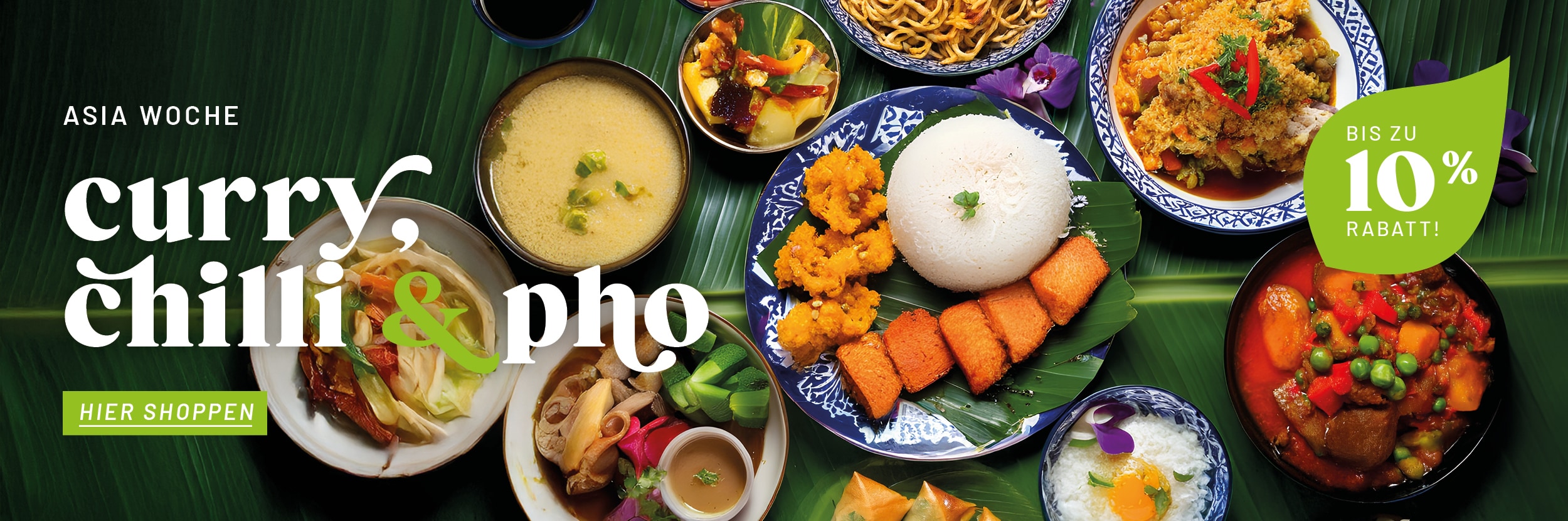 Alles für leckere, vegane asiatische Gerichte