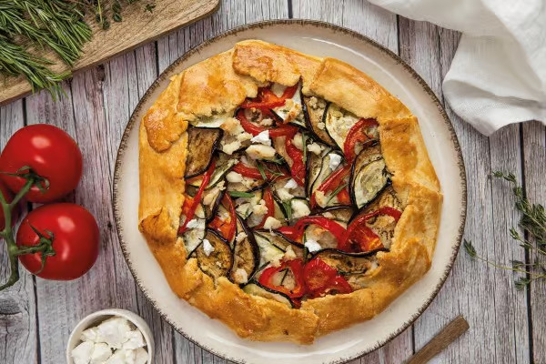 Galette with Ratatouille Vegetables 