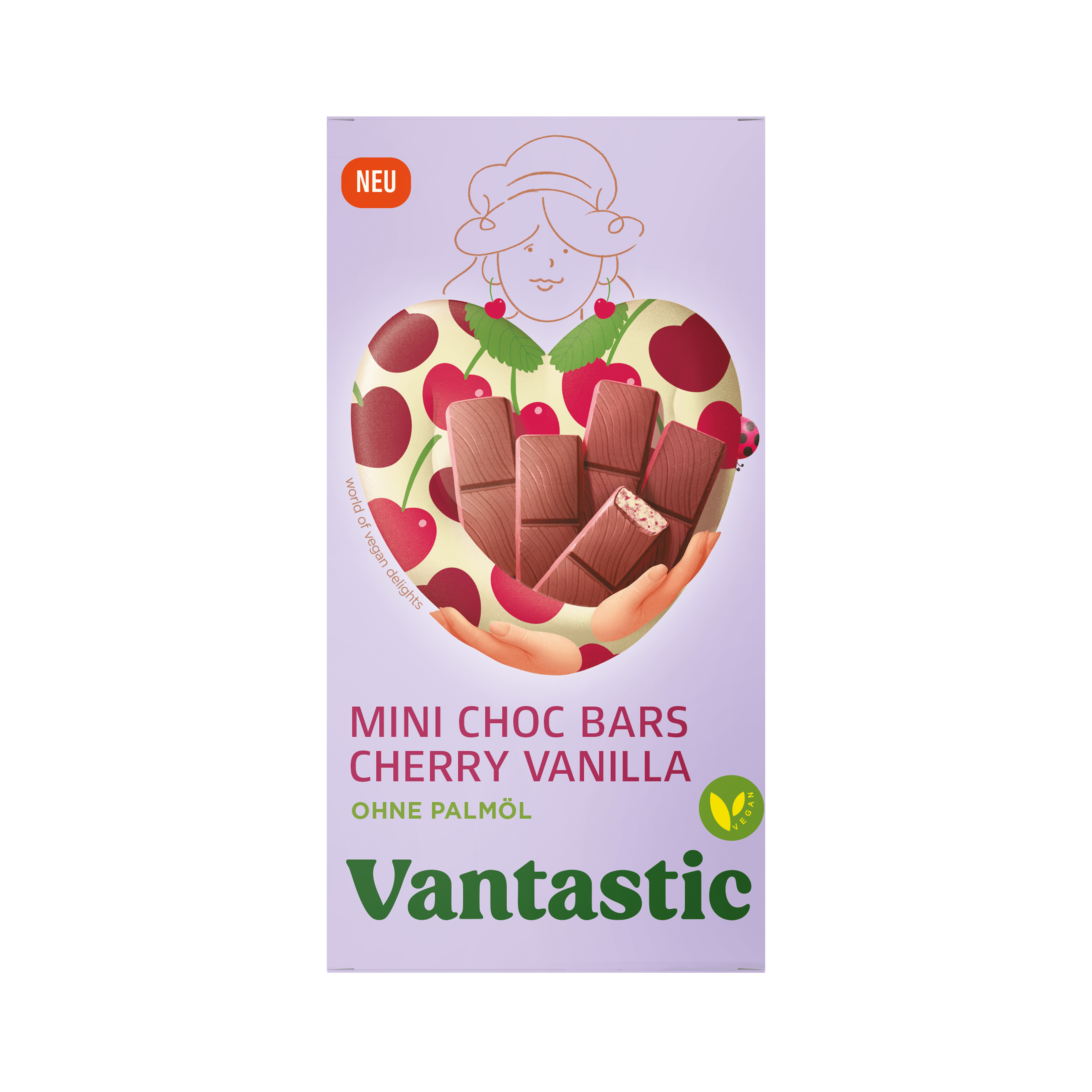 Vantastic Mini Choc Bars Cherry Vanilla Flavor