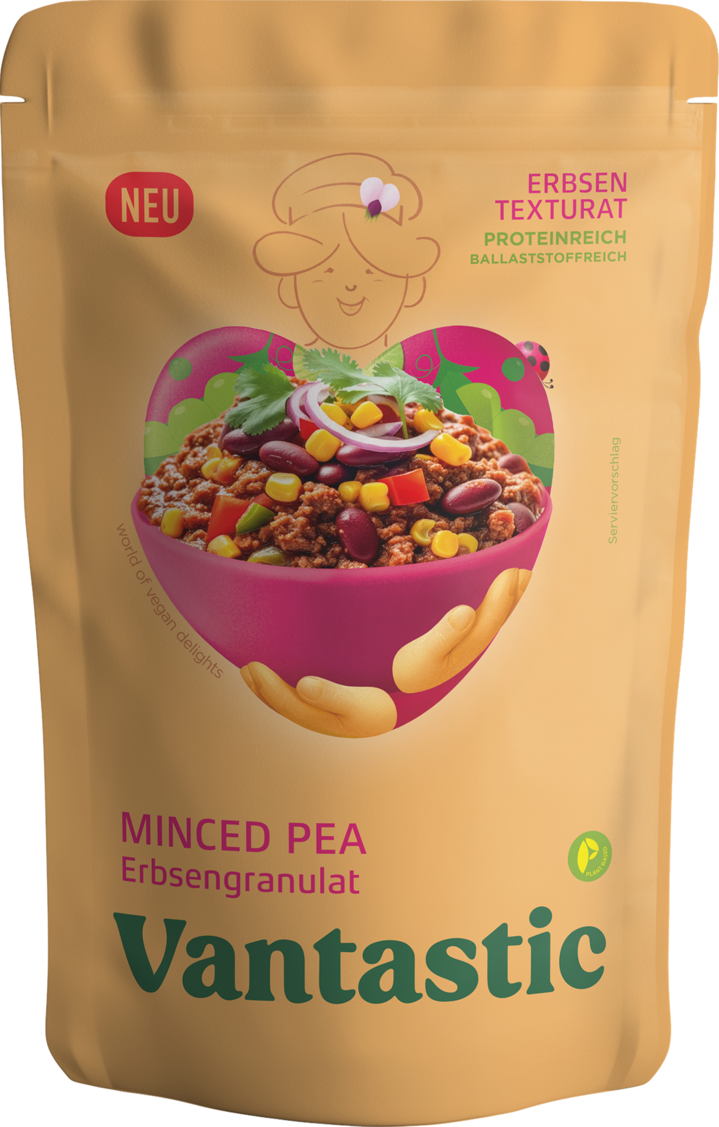 Minced Pea, Erbsengranulat