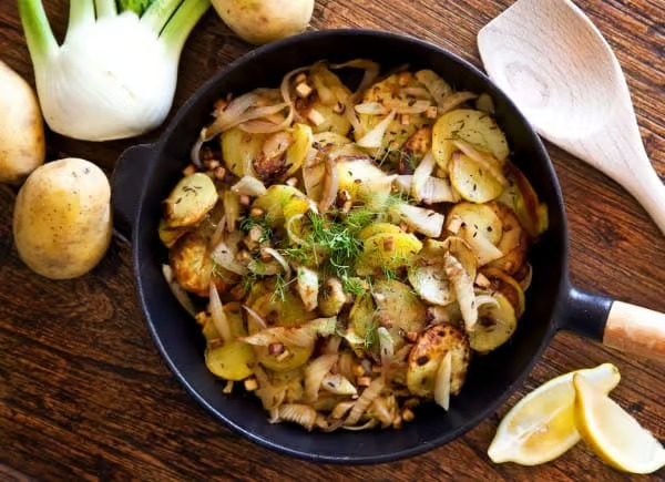 Fennel And Fried Potatoes