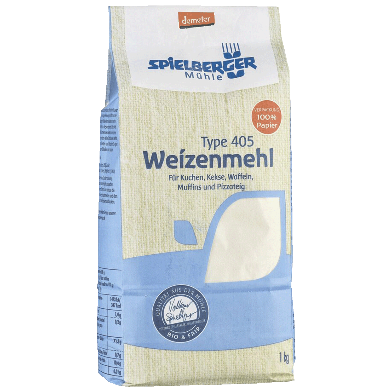 Wheat flour type 405, Organic, 1kg