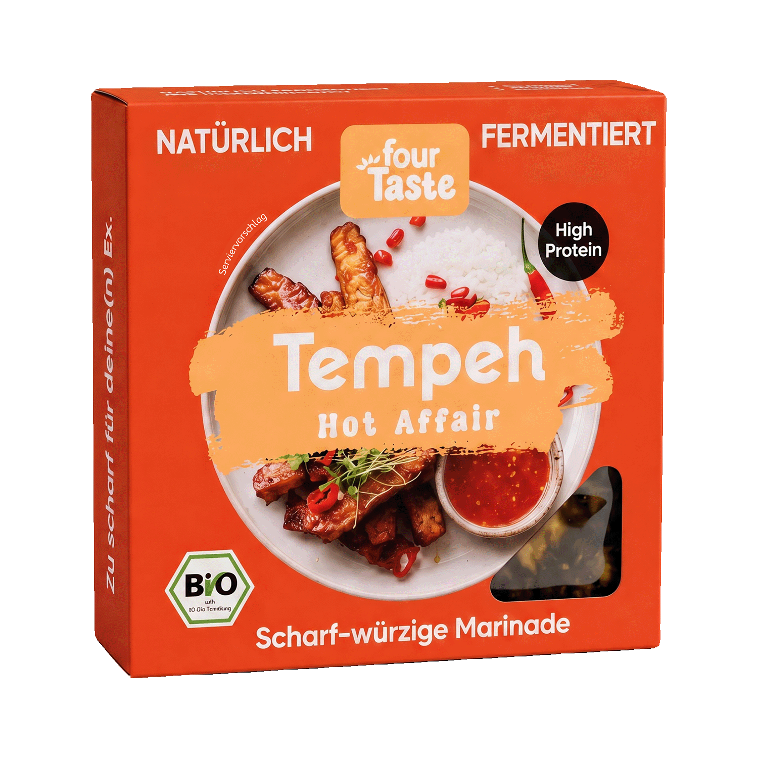 Tempeh Hot Affair, scharf würzig