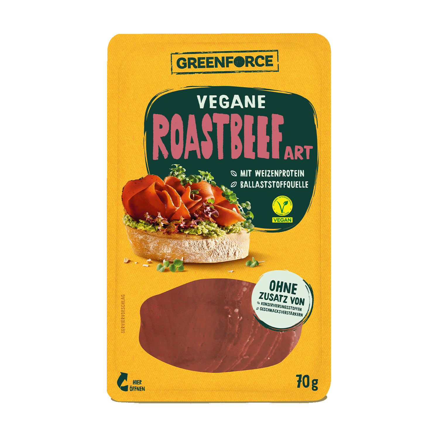 Veganer Aufschnitt Roastbeef Art, 70g