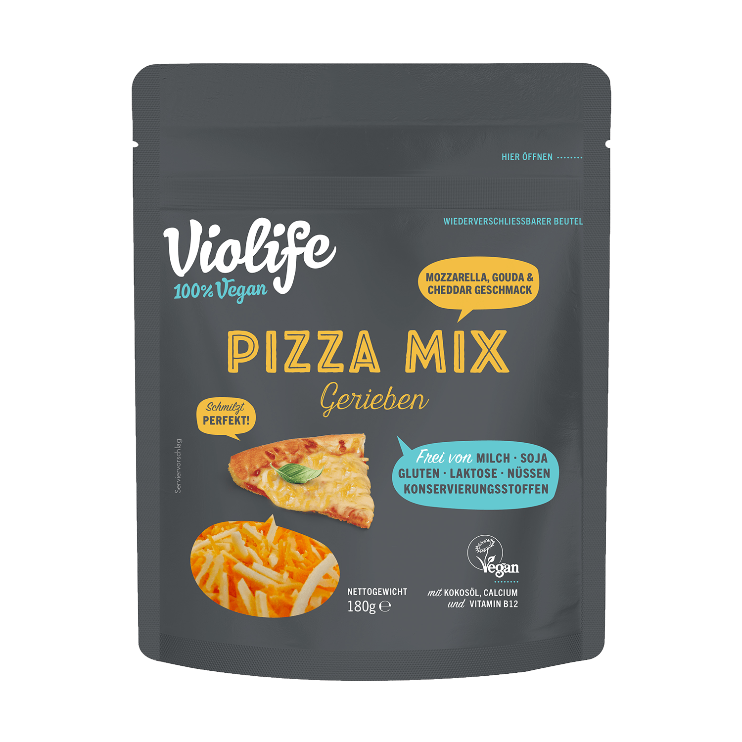 Grated Mix For Pizza, 180g