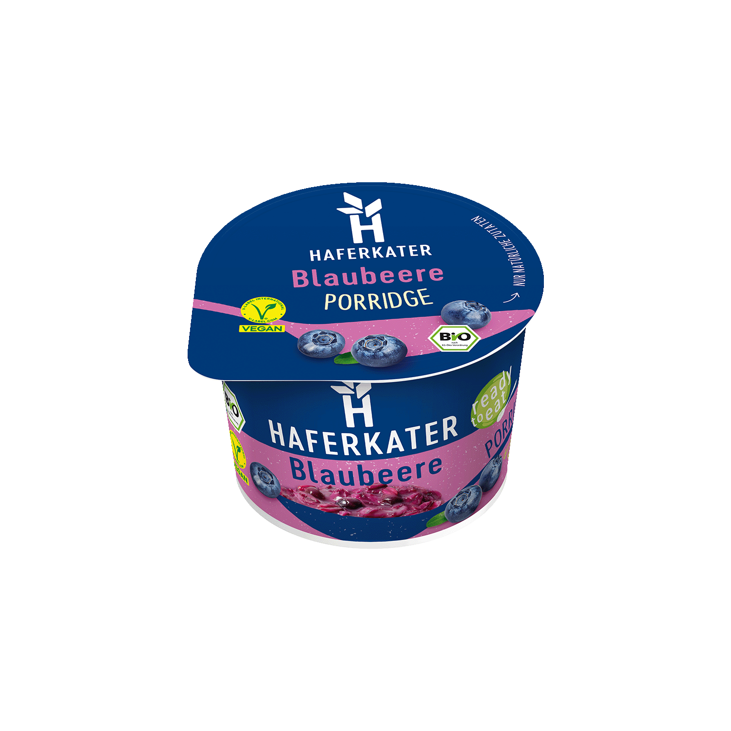 Porridge Ready-To-Eat Blueberry, Organic, 180g