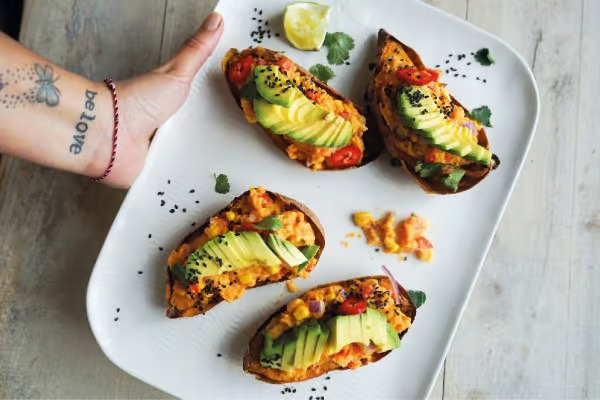 Fully Loaded Sweet Potatoes