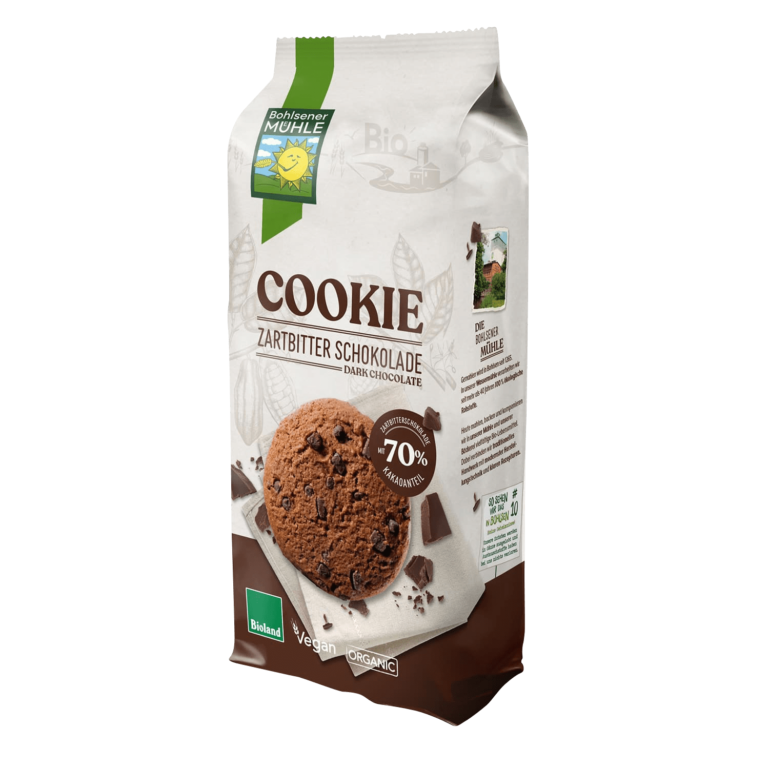 Cookie mit Zartbitterschokolade, BIO, 175g