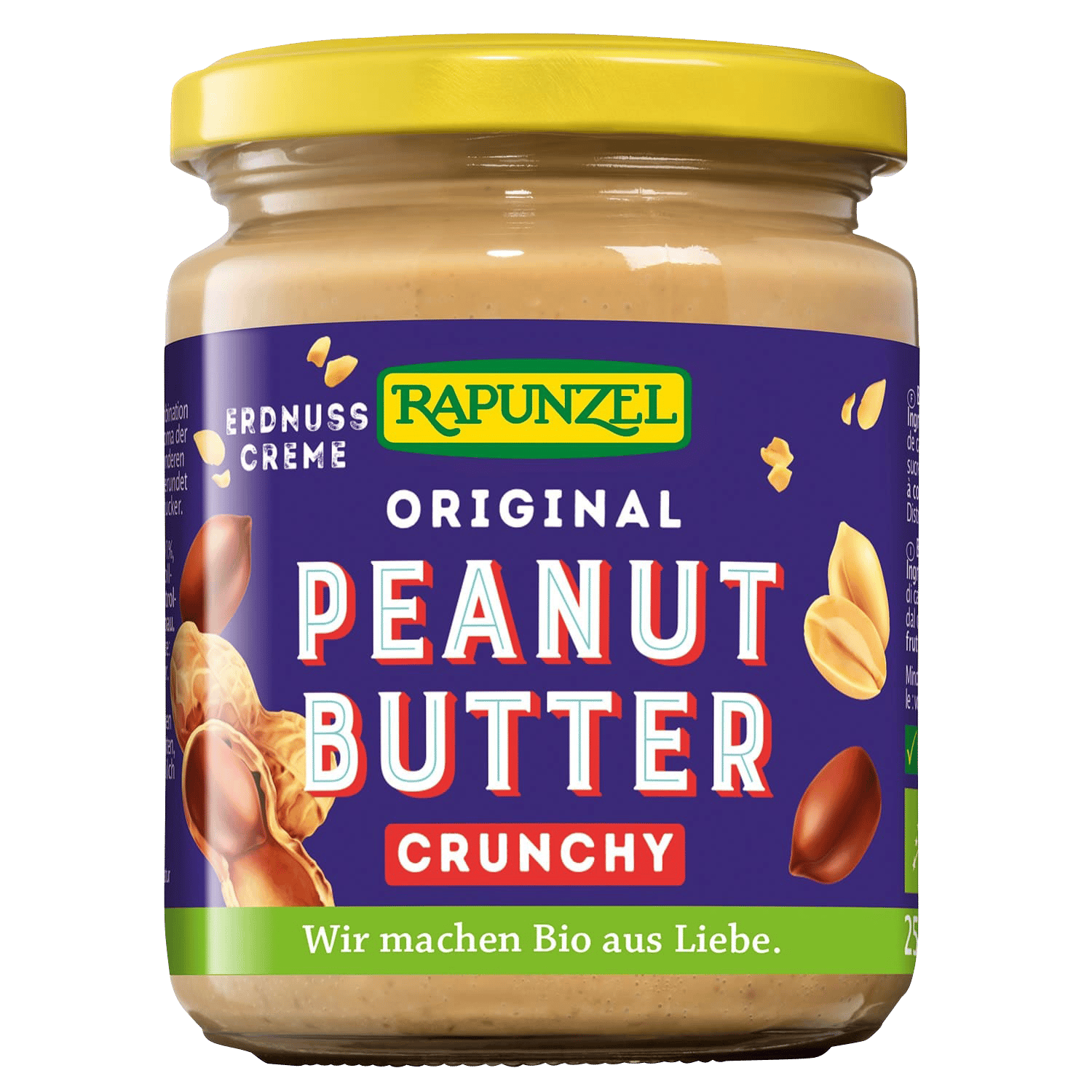 Peanutbutter Crunchy, Organic, 250g