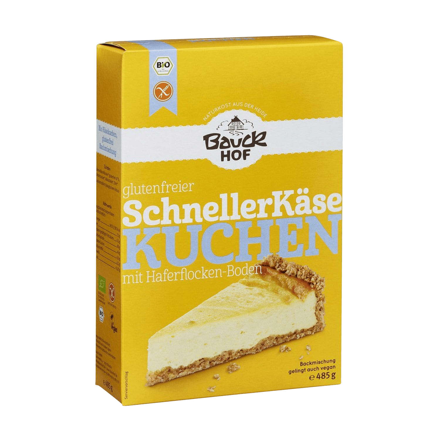 Schneller Käsekuchen glutenfrei, BIO, 485g