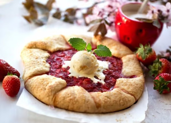 Strawberry Rhubarb Galette