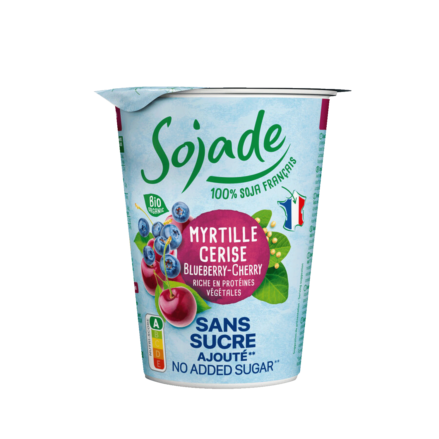 soya alternative to yoghurt Blueberry cherry, Organic, 400g