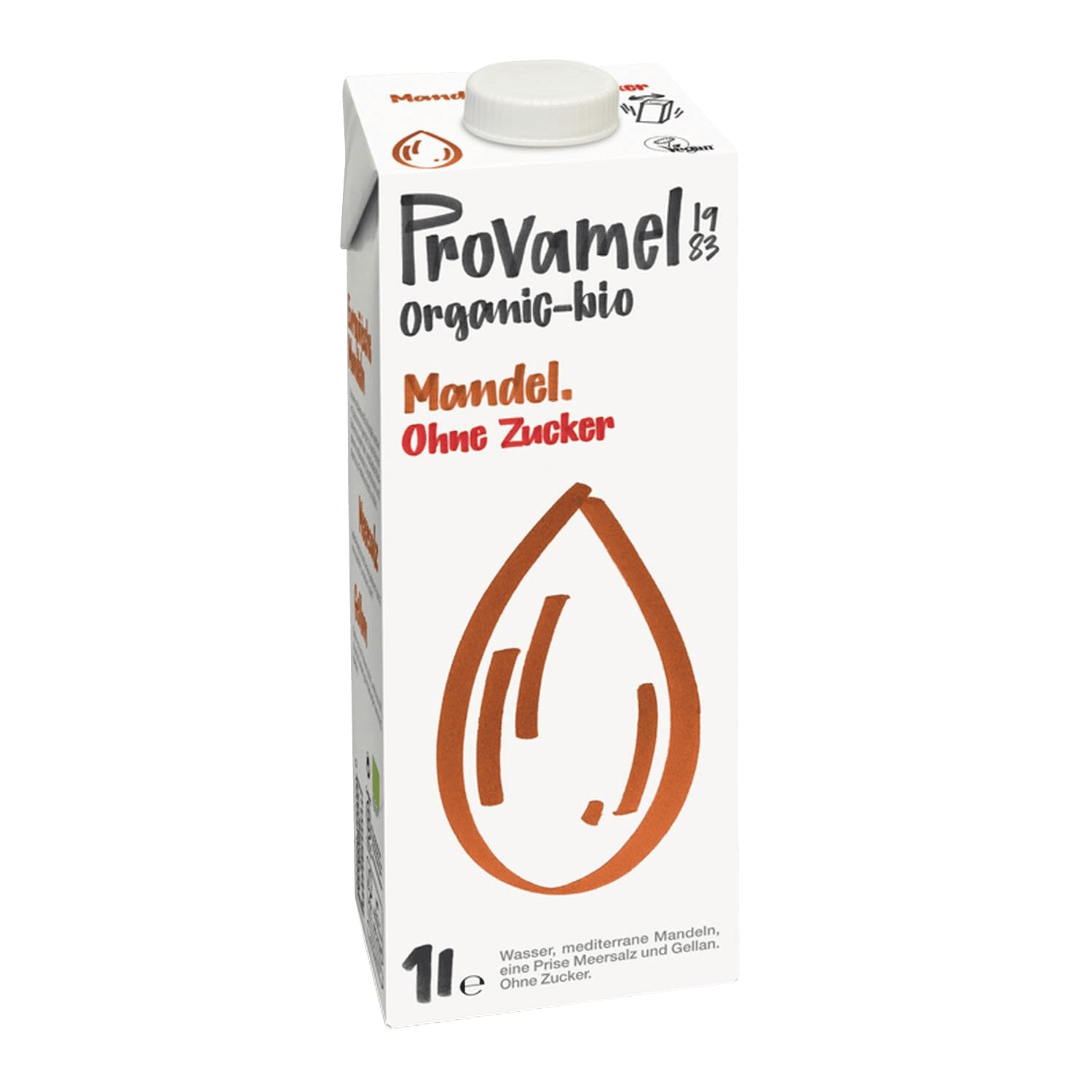 Almond Drink Without Sugar, Organic, 1l