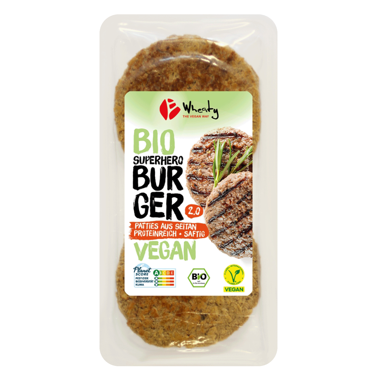 Veganer Superhero Burger 2.0, BIO, 180g