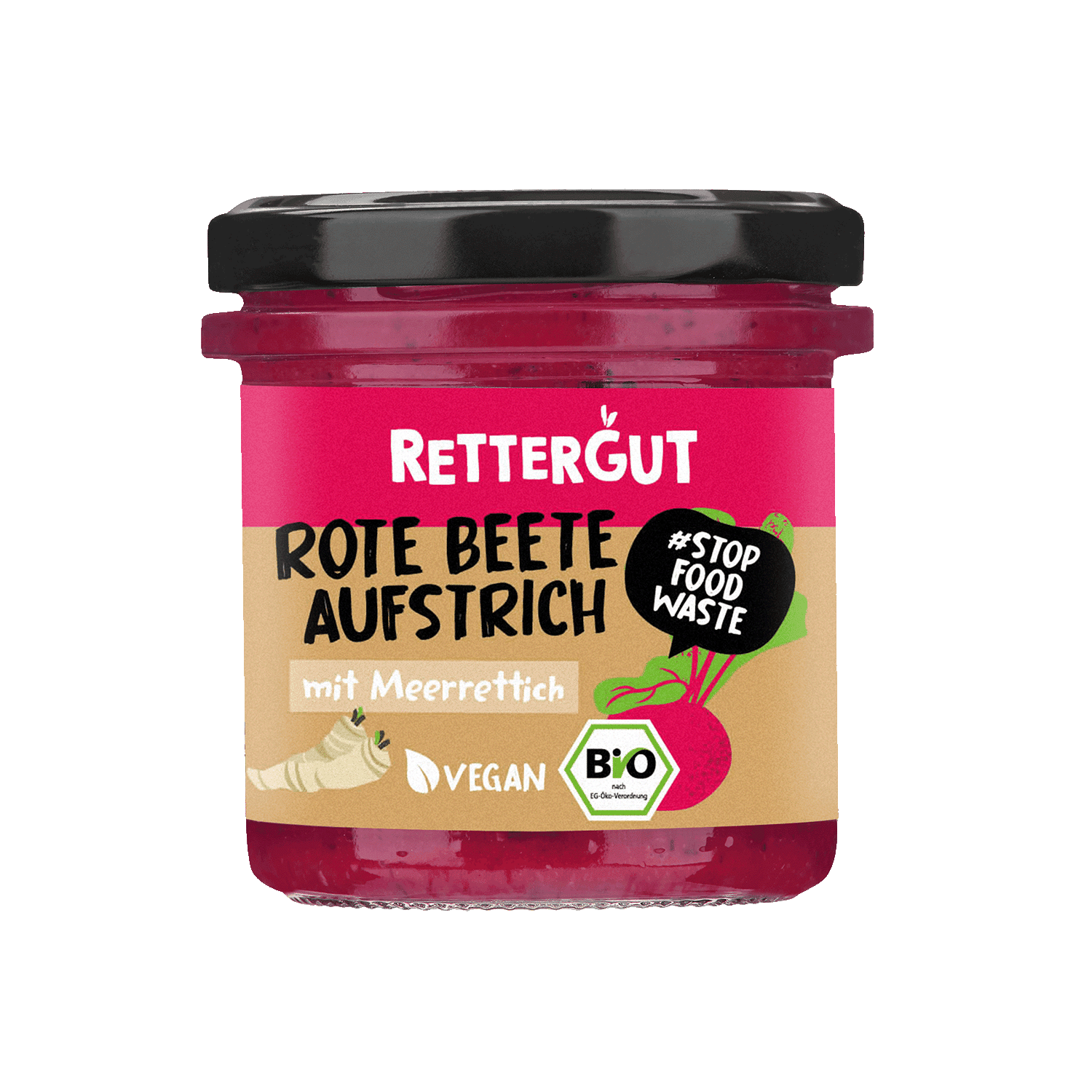 Spread Beetroot With Horseradish, Organic, 135g