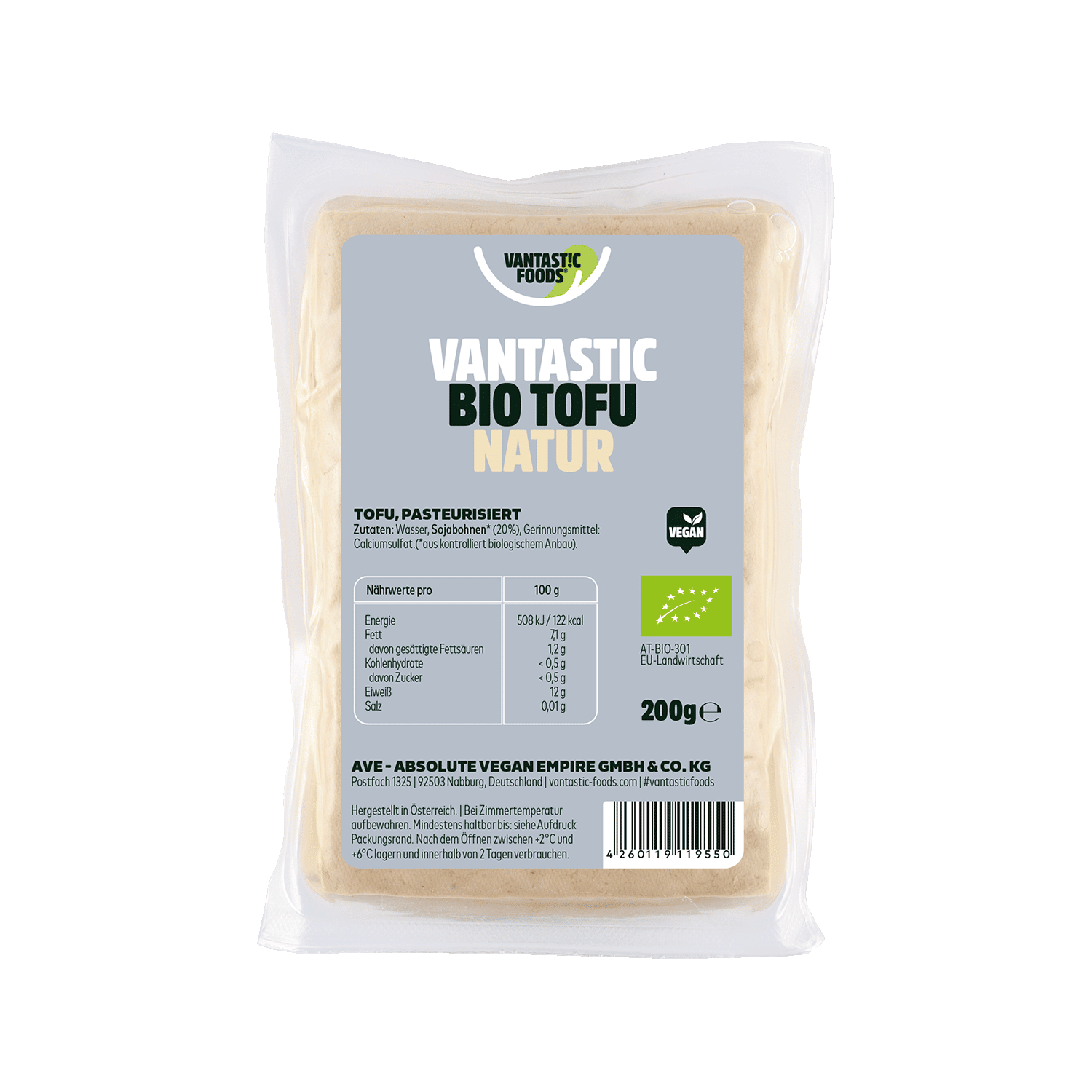 Tofu Natural, Organic, 200g