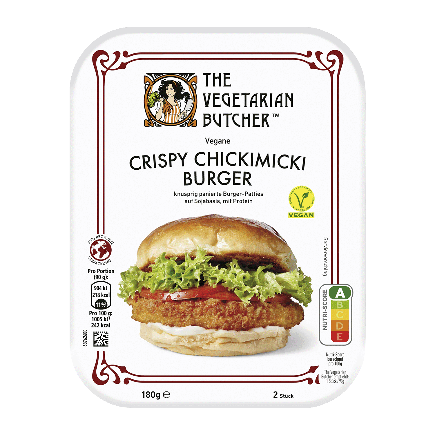Vegan Crispy Chickimicki Burger, 180g