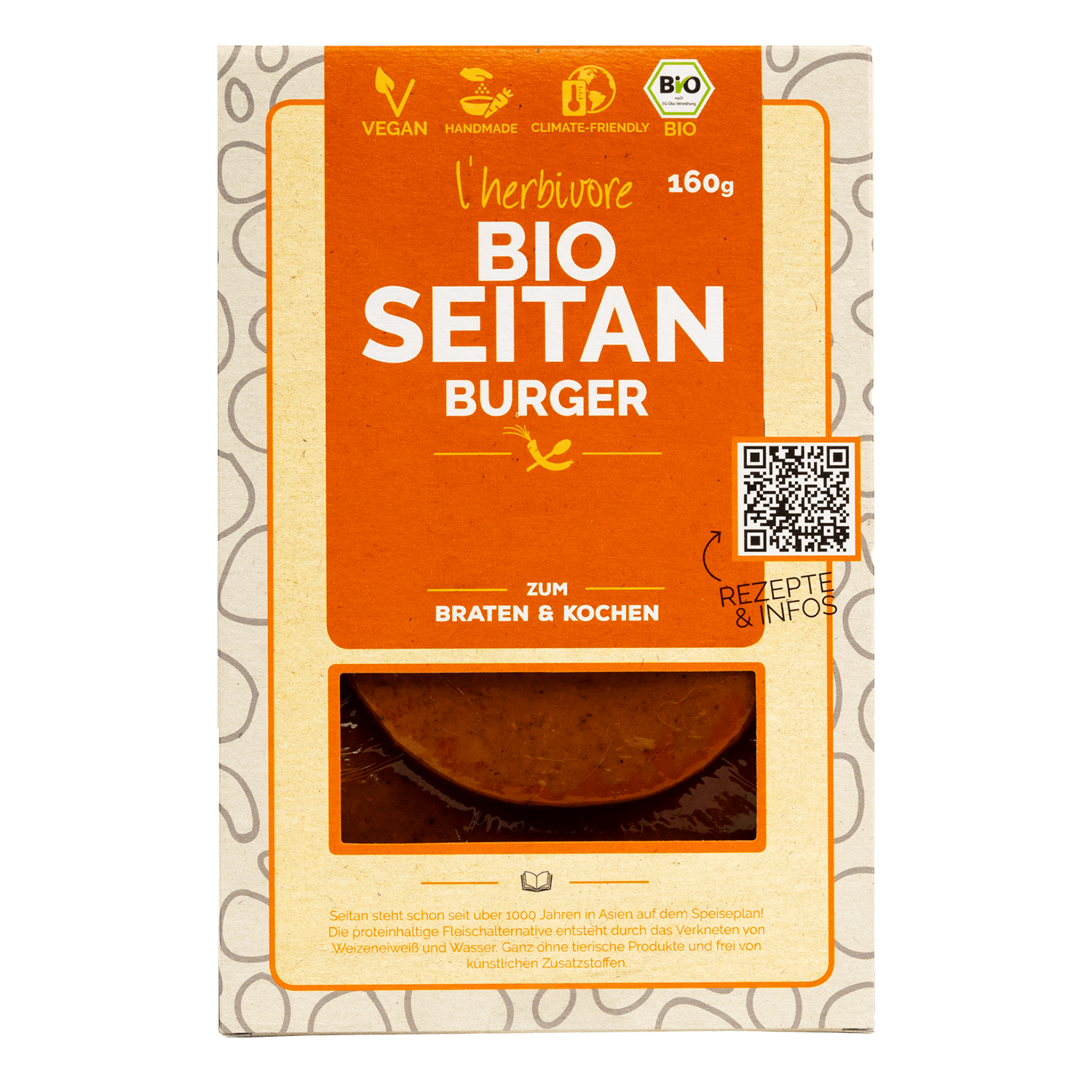 Seitan Burger, BIO, 160g