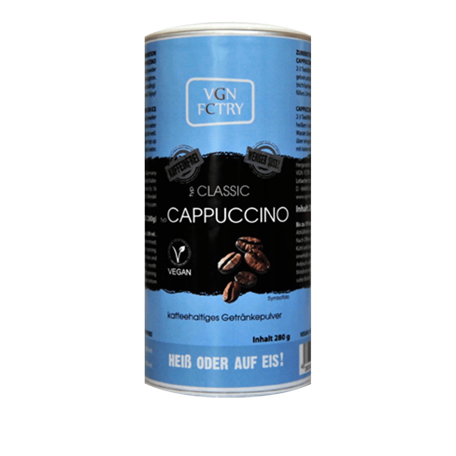 Instant Cappuccino Classic Weniger Süß Koffeinfrei, 280g