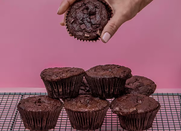 Vegane Schokoladen-Muffins