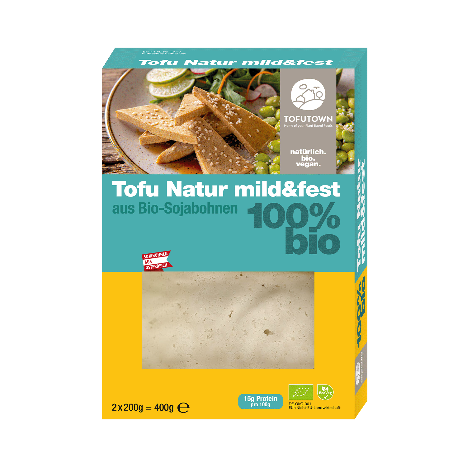 Tofu Natur mild & fest, BIO, 400g