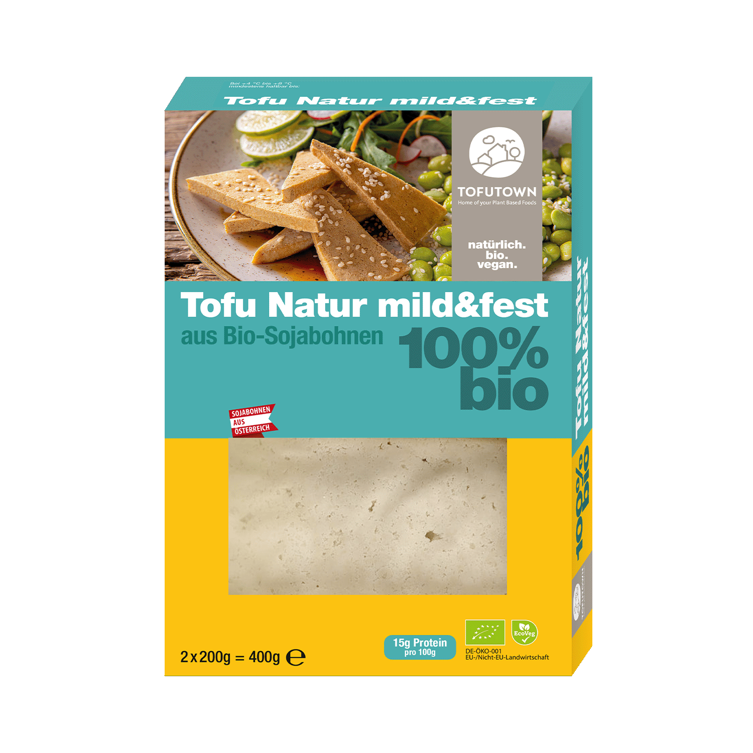 Tofu Natur mild & fest, BIO, 400g