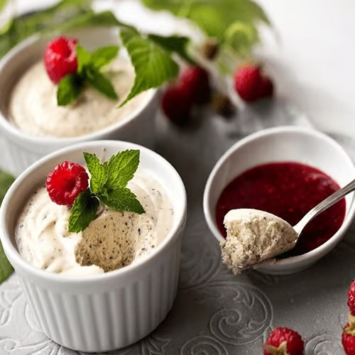 White Poppy Seed Mousse