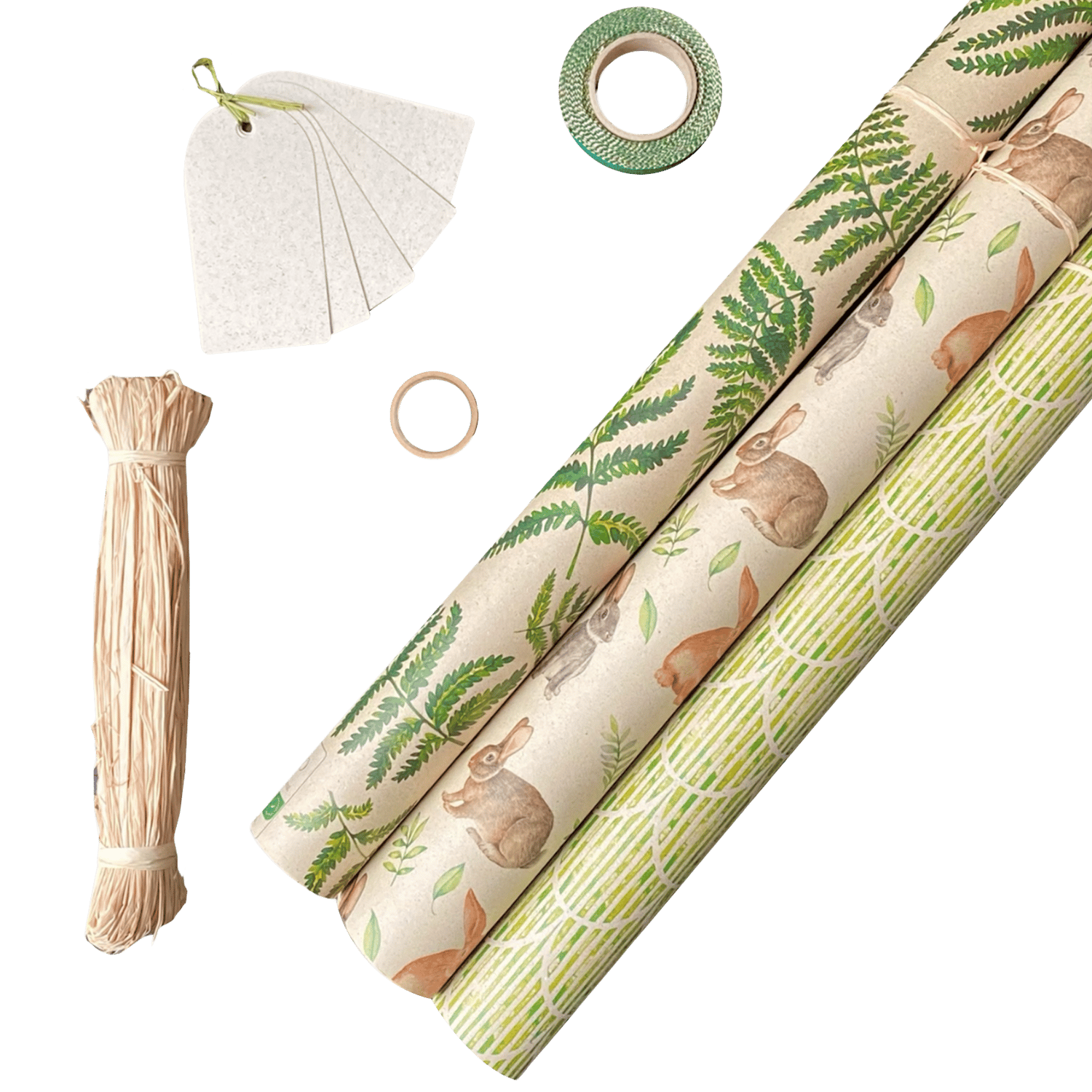 Easter Gift Wrap Set Made Of Grass, 700g