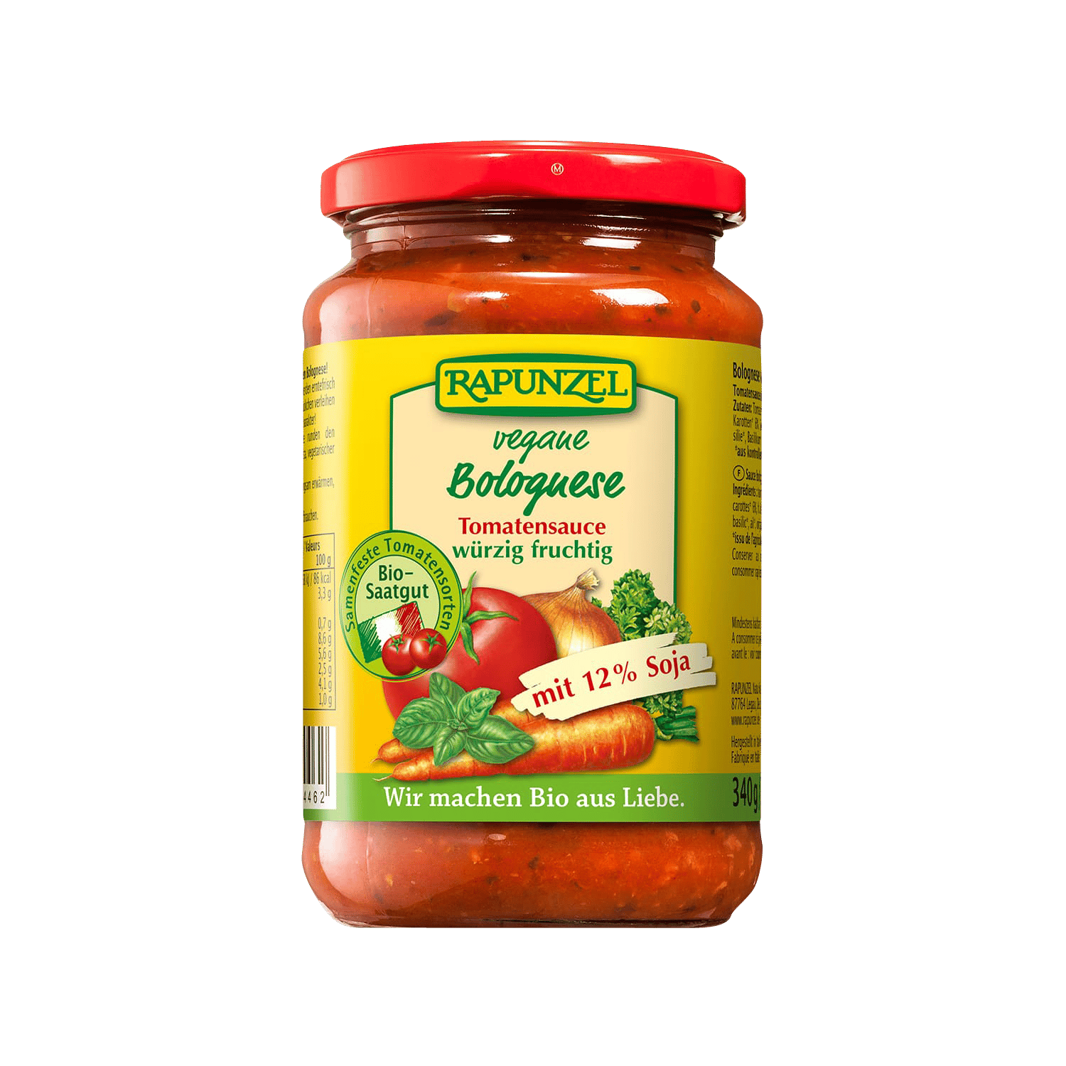 Vegane Bolognese Tomatensauce, BIO, 350g